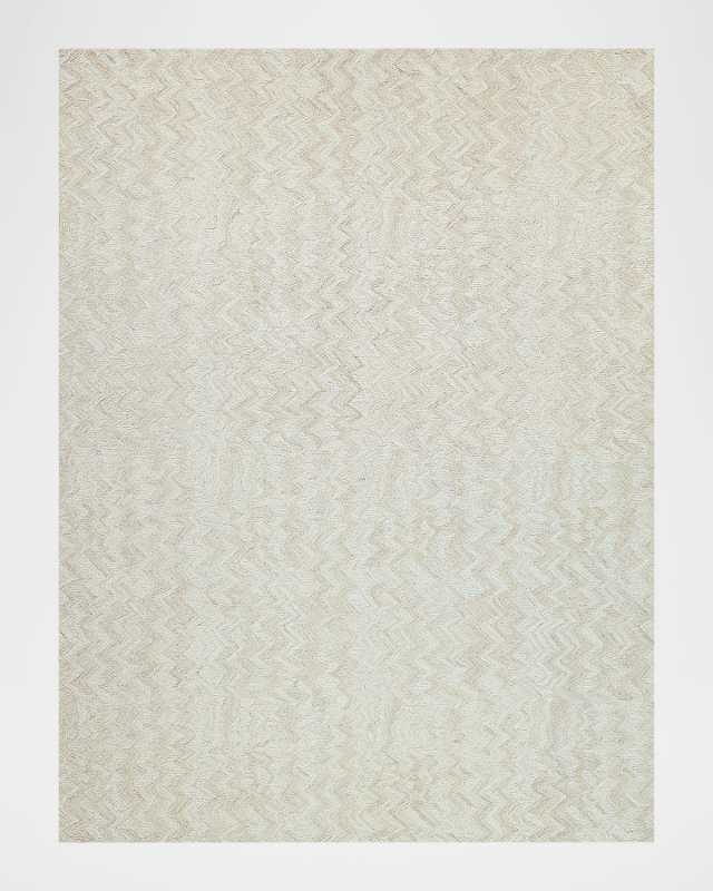 Veneta Hand-Tufted Beige Rug, 5' x 8'